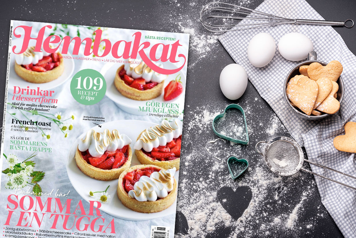 Hembakat on ruotsalainen leivontalehti, joka tarjoaa parhaat reseptit kotileipureille.